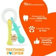thumbnail image 5 of Nylabone Puppy Chew Pacifier Dog Toy, Dog Chew Toy, Peanut Butter Flavor, Small, 1 Count, 5 of 12