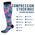thumbnail image 2 of FORMRS Womens Knee High Socks Casual Long Thick Travel Daily Wear, 2 Pairs, Colorful Starfish, 2 of 6