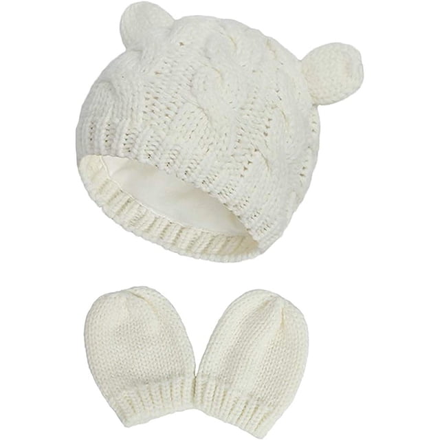 Gorro unisex Desiderio con orejeras y diseño de oso para bebé, cálido para otoño e invierno