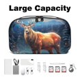 thumbnail image 3 of Christmas Travel Organizer Oxford Cloth Waterproof Storage Pouch Hard Drive Bags Computer Cable Organizer Power Plug Travel Organizer Small 5.9x9.44x3.14 in, 3 of 6