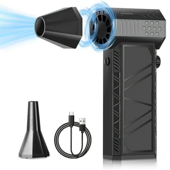 Compressed Air Dust Collector - 130,000 Rpm Electric Air Dust Collector, Adjustable Wind Force, Rechargeable Air Blower, High-Speed And Powerful Turbine Fan.