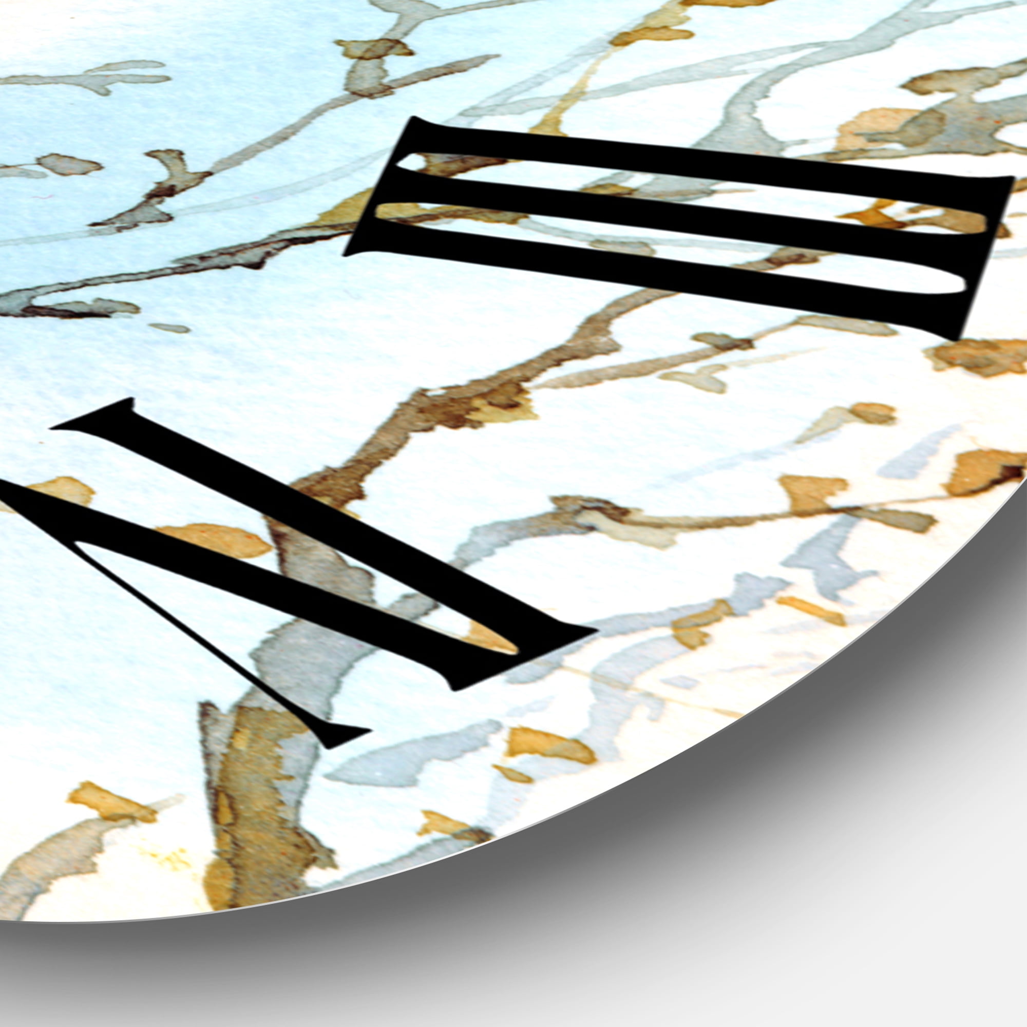 Designart 1 in Quartz Traditional Wall Clock