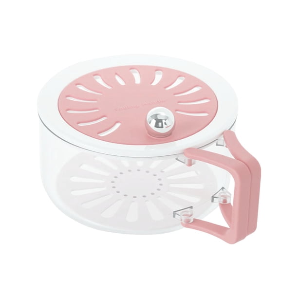 Cesta grande para escurrir agua, cesta para lavar, colador multifuncional, decorativa rosa