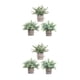 thumbnail image 1 of Wosthever 3 unids/set plantas verdes simuladas para decoración de escritorio añaden vitalidad al conjunto de bonsái artificiales del espacio TZ070Pulsador cilíndrico 2Conjunto, 1 of 6