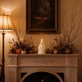thumbnail image 4 of Halloween Ghost Flameless Taper Candles Battery Operated LED Halloween Dinner Decoration White 5&7 Inch 2PC, 4 of 9