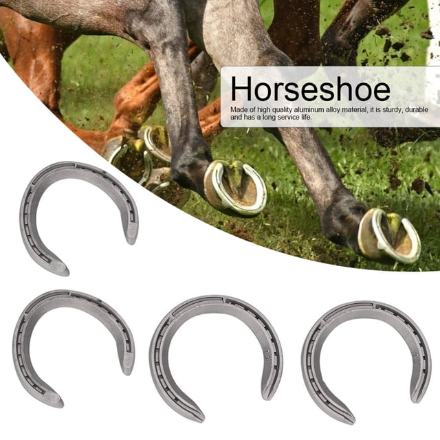 Kit de Herradura de Aleación de Aluminio, Resistente, Antideslizante, Resistente Al Desgaste para Carreras de Caballos