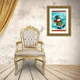 thumbnail image 3 of Korsgaden, Laurie 14x18 Gold Ornate Wood Framed with Double Matting Museum Art Print Titled - Let It Snow-ball, 3 of 4