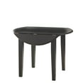 thumbnail image 5 of TMS Chadwick 40” Round Solid Wood Drop Leaf Dining Table, Black, 5 of 5