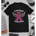 thumbnail image 3 of S4E Men's Stronger Together Breast Cancer T-Shirt XXXXX-Large Black, 3 of 4