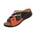 thumbnail image 5 of Willtoo 2026 Orthopedic Casual Sandals for Women Arch Support Summer Flat Sandals Wide Width Slip on Non Slip Beach Slippers Comfortable 2026 2026 Orthopedic Shoes, 5 of 5