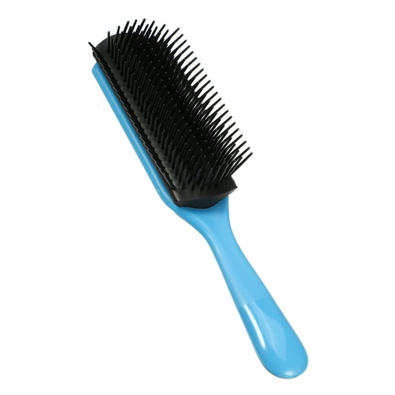 Vocoste Hair Brush 9 Row Styling Brush for Women Detangling Brush Travel Wet Hair Brush Blue Black