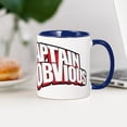 thumbnail image 4 of CafePress - Captain Obvious Mugs - 11 oz Ceramic Mug - Novelty Coffee Tea Cup, 4 of 6