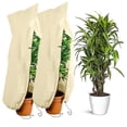 thumbnail image 4 of GLFILL 1pc Non Woven Plant Cover With Drawstring Zip For Plant Antifreeze Protection 100x120cm, 4 of 6