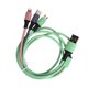 thumbnail image 4 of Cable de carga rápida USB múltiple de silicona líquida 3 en 1 para puertos IOS/Tipo C/Micro USBVerde, 4 of 5