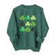 thumbnail image 1 of Tops de Cuello Redondo para las Mujeres Día de San Patricio Impreso Manga Larga Suéter Suéter Acogedor Invierno, Suéteres de Invierno para las Mujeres, 1 of 6