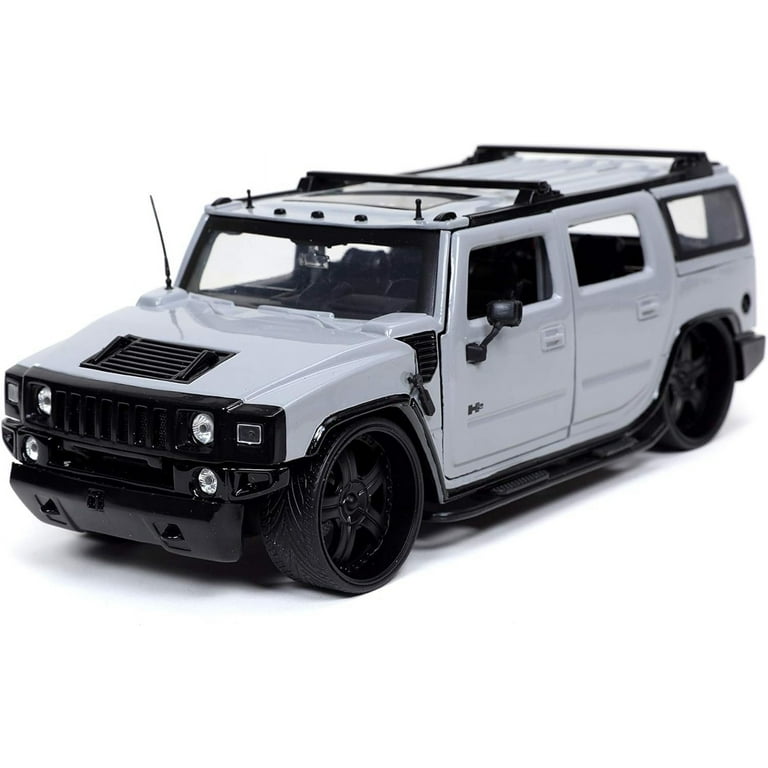 Jada 32310 Hummer H2 Gray with Extra Wheels Just Trucks
