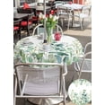 thumbnail image 5 of Outdoor Tablecloths with Umbrella Hole & Zipper, Green Eucalyptus Leaves Round Tablecloths 60 Inch, Watercolor Spring Summer Botanical Waterproof Table Cloth, Patio/Pool/Picnic Table Covers, 5 of 8