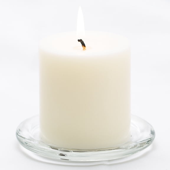 Richland Pillar Candles Light Ivory 3" x 3" Set of 24