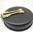 thumbnail image 3 of Juego de utensilios de cocina para acampar Kusrkot con asas plegables 1 Sartén 1 Hervidor 1 olla pequeña 1 olla grande 4 tazones pequeños 2 platos, 3 of 8