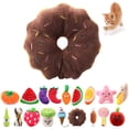 thumbnail image 4 of 2PCS Doughnut Pet Toy Interactive Bite-resistant Plush Cat Toy Squeaky Dog Toy, 4 of 10