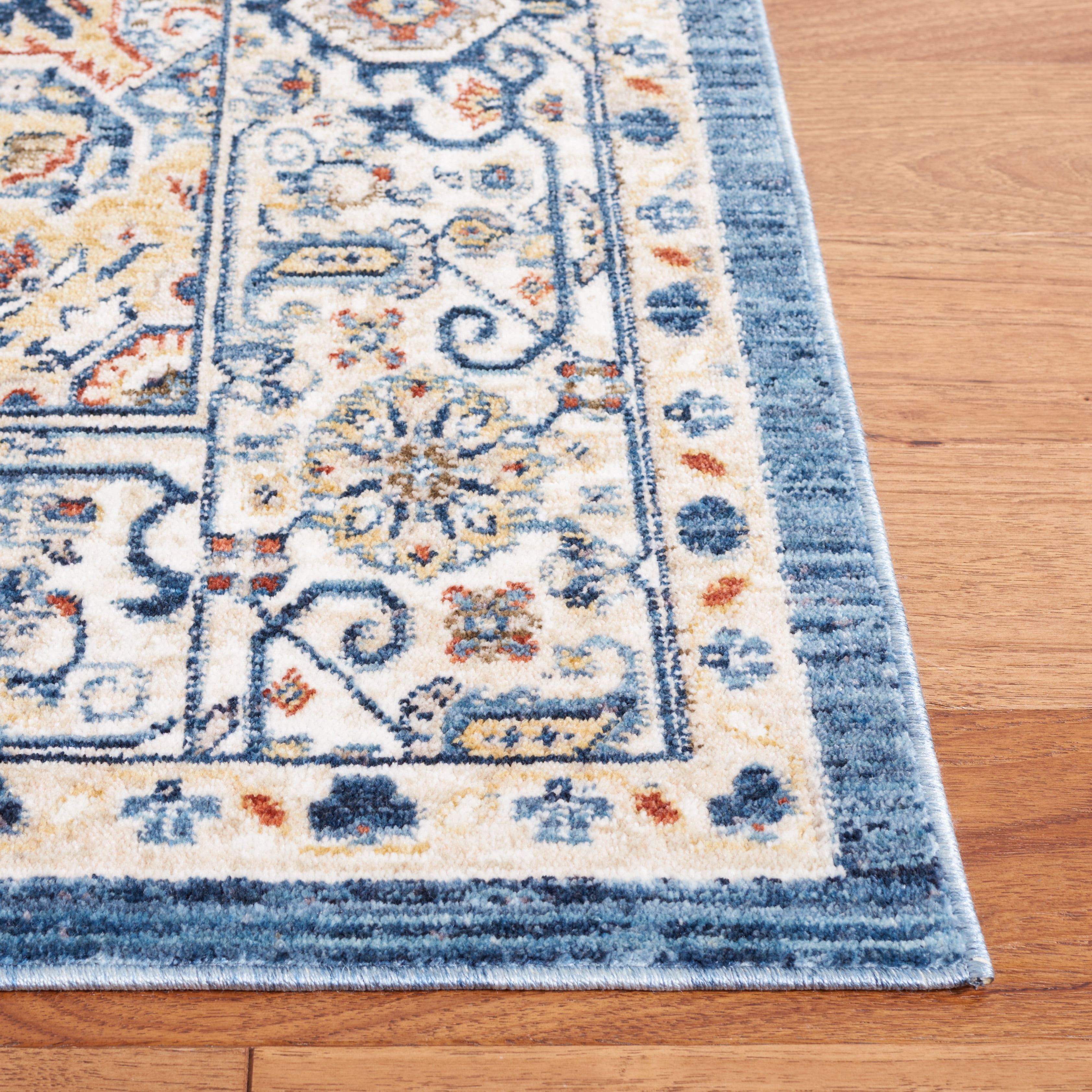 SAFAVIEH Olympia Collection OPA208M Blue / Beige Rug