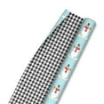 thumbnail image 1 of Hallmark Reversible Christmas Wrapping Paper (Snowmen and Houndstooth), 1 of 4