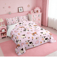 thumbnail image 4 of Manfei Farm Cow Sheep Full Size Comforter Sets Boys Girls,Cartoon Animals Bedding Sets For Kids 3 Pieces, 4 of 8