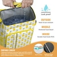 thumbnail image 2 of Floral Lemon Print Cooler Backpack, Insulated Leakproof Backpack for Beach, Picnic, and Travel, 2 of 4