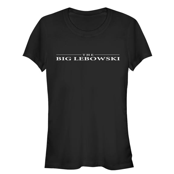 Junior's The Big Lebowski Classic Logo  Graphic Tee Black 2X Large