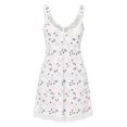 thumbnail image 6 of Endives Nightgowns for Women Ladies Nightdresses Lace V Neck Nighties Nightshirt Soft Chemise Night Dress Sleepwear Women's Sleepwear, 6 of 6