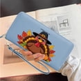 thumbnail image 5 of OIDERY Secure Wallet for Women Personalized Wallet for Women Cartoon Turkey Thanksgiving Attire Autumn Leaves Travel Accessory Gift for Girlfriend, Mom & Friends, 5 of 10