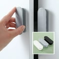 thumbnail image 2 of Huanledash 2Pcs/Set Labor-saving Cabinet Handle Smooth ABS Self-adhesive Multi-use Groove Design Window Door Handle for Home, 2 of 8