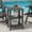 Gray, variant on Hausfame Outdoor Shabby Chic Storage High Density Polyethylene End Table, Blue
