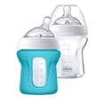 thumbnail image 1 of Botella de vidrio para bebés Chicco NaturalFit, paquete de 2, flujo lento, 0m+, 1 of 3