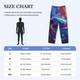 thumbnail image 4 of Lsque Starry Sky Turtle Print Men's Pajama Pants, Lounge Pant - Comfortable Home Wear,Elastic Waistband, Stylish Design-XX-Large, 4 of 9