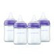 thumbnail image 1 of Biberones Lansinoh de vidrio anticólico de 150 ml, paquete de 4 con tetinas, 1 of 9