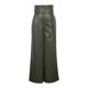 thumbnail image 5 of Pantalones Elásticos de Cintura para las Mujeres de Cintura Alta Plisado Pantalones de Flare con Bolsillos de Color Sólido Casual Saliendo Pantalones Largos, 5 of 6