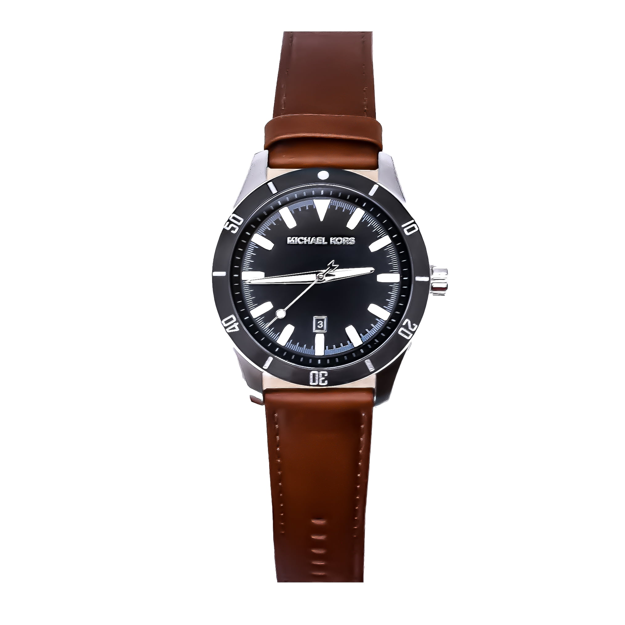 Michael Kors Womens Jaycie ThreeHand Brown Leather Watch  MK2862  Watch  Station