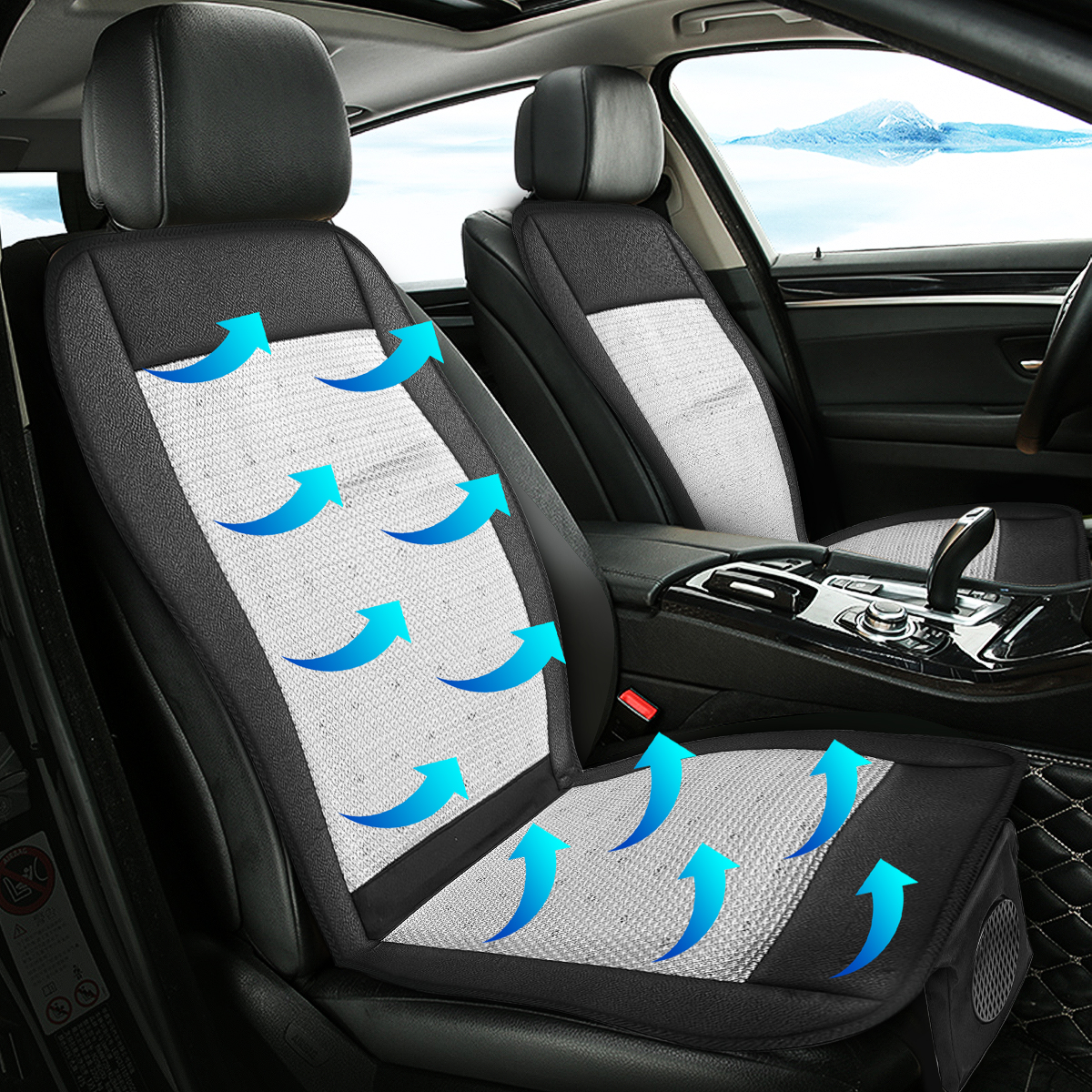 12V Car Auto Cooling Seat Cushion Cover Air Ventilated Fan 12V Car Auto Cooling Seat Cushion Cover Air Ventilated Fan
