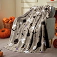 thumbnail image 2 of Manta de Halloween Ba Sket Him Her S Pooky Manta de otoño de Halloween Gi Ft B Asket para niños, adultos, marido, aniversario, San Valentín, cumpleaños Gi Ft S, 2 of 4