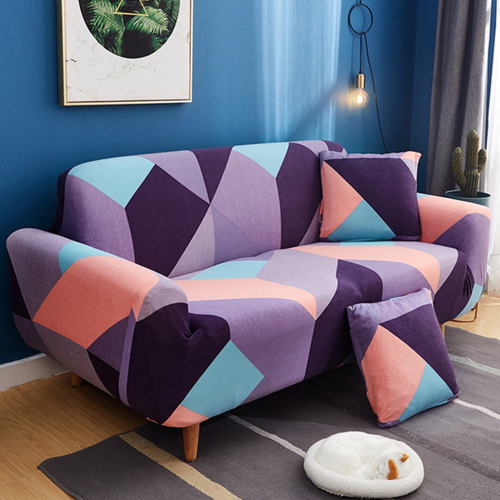 HOTBEST Stretch Printed Sofa Slipcover Waterproof Couch Cover Furniture ProtectorSofa 1 Seat