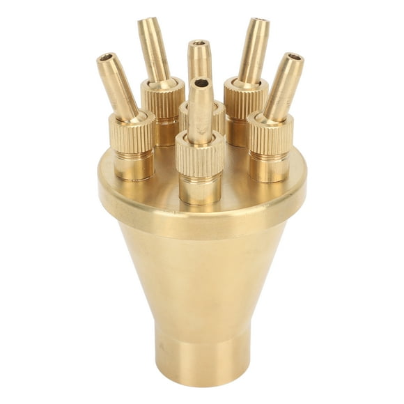 Copper Fountain Sprayer, Copper Straight Water Column Sprinkler Center Straight Water Column with Porous Scattering Nozzle Suitable for Architectural Fountains