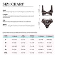 thumbnail image 4 of Kdxio Daisies Flowers Print Women's 2 Piece High Waisted Wrap Spaghetti Strap Summer Swimsuit Bikini Set-X-Large, 4 of 7