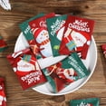 thumbnail image 3 of Ounissouiy Bolsa de dulces de Navidad de 100 piezas, sello de película de aluminio, bolsa de embalaje de Navidad, organizador de almacenamiento Kits de decoración para fiestas, 3 of 6