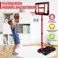 thumbnail image 4 of Canasta de baloncesto GMAOPHY Kids, altura ajustable de 1,1 a 1,9 m, con 3 pelotas, 4 of 7