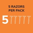 thumbnail image 4 of BIC Sensitive 3 Disposable Razors for Men With 3 Blades for Sensitive Skin, 5 Ct Shaving Razors, 4 of 7