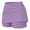 Purple, variant on Womens Short Polyester&Spandex Elastic Waist Two Pockets Clothes for Women Black XL