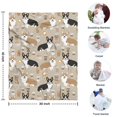 thumbnail image 4 of Cartoon Corgi and Coffee Blanket,Comfortable Soft Lamb Wool Throw Blanket,All Season,Warm Lightweight Blankets for Sofa Bed Couch Living Room Chair,30"x40", 4 of 4