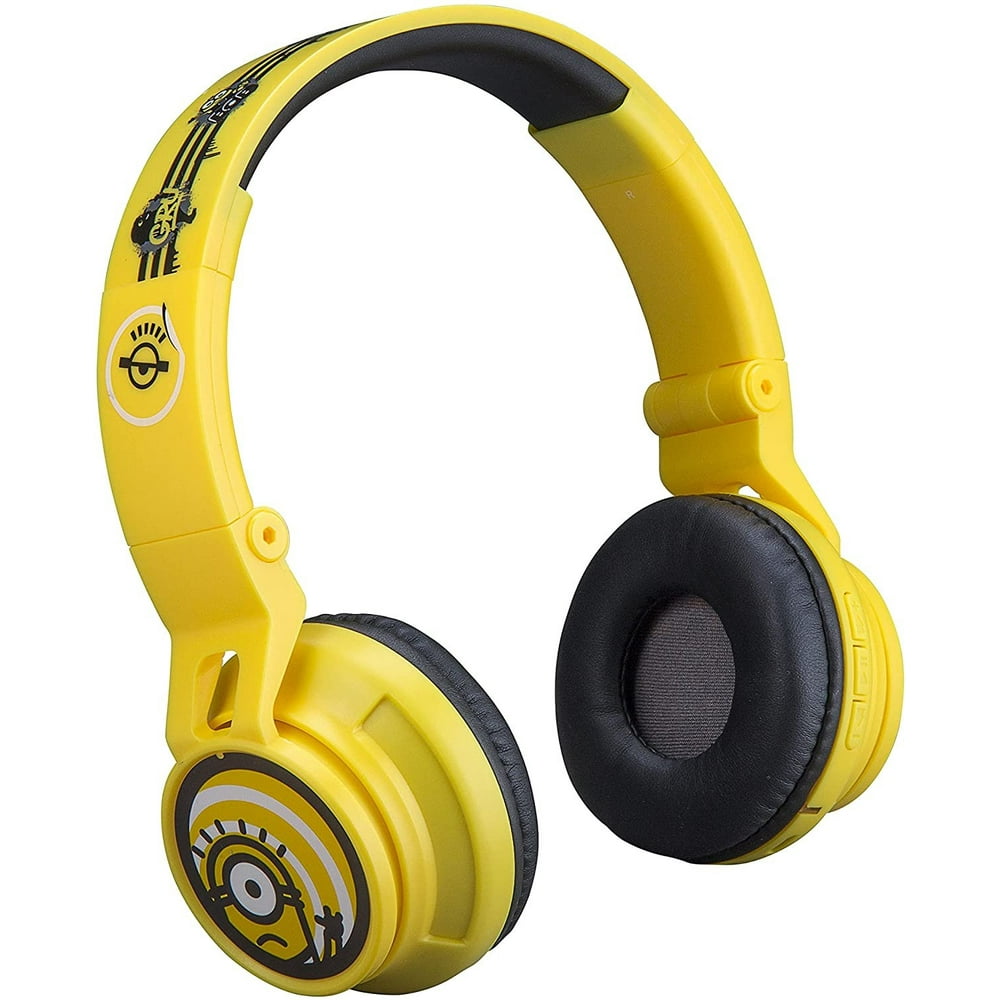 Minions Kids Bluetooth Headphones, Wireless Headphones with Microphone
