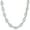 White Gold, variant on Box Oval Link CZ Hip Hop Iced Out Chain